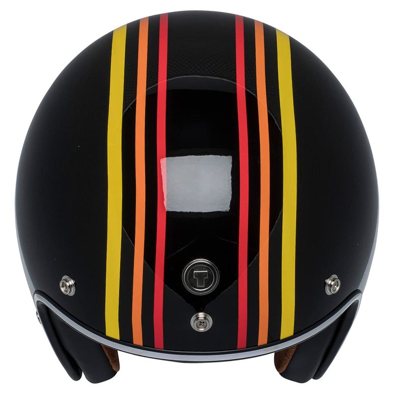 TORC T5005SE24 Unisex-Adult Cruiser-Motorcycles T50 Route 66 Open Face Helmet Graphic, Large (Gloss Black 1978 - Image 5